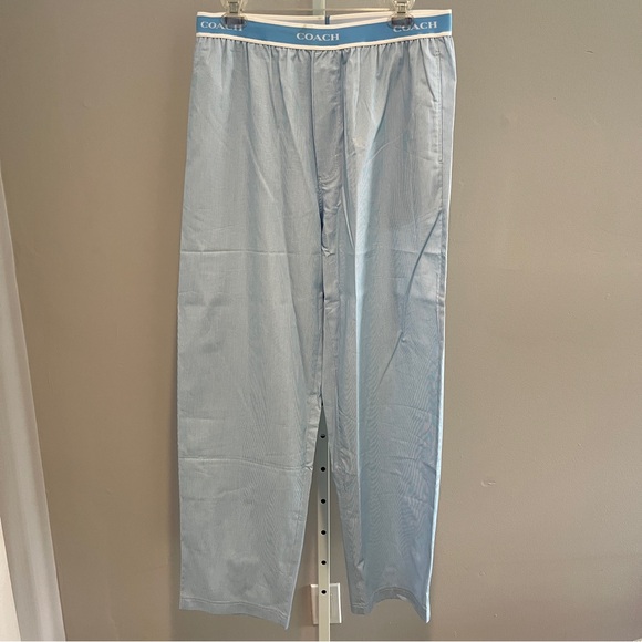 Coach blue pajamas 2 piece SET size L NWOT - Picture 8 of 15
